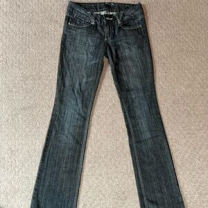 Guess jeans, size 27, dark wash/dark blue